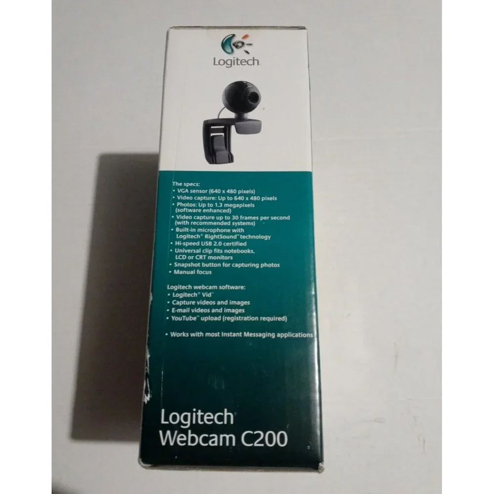 Logitech Webcam C200 Communication without bordes New